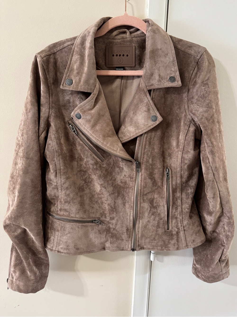 ✨ BLANKNYC Taupe Suede Moto-Style Jacket ✨